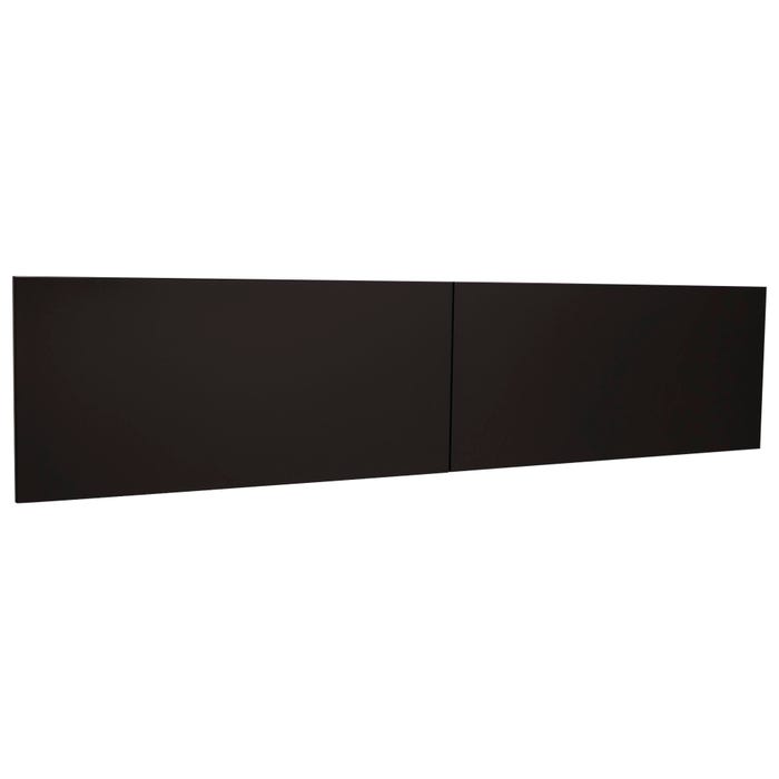 Lorell Comm. Steel Desk Srs Black Stack-on Hutch Door Kit, f/ 72 Inch Hutch, Black