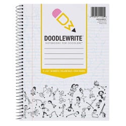 Roaring Spring Doodlewrite, 1 Subject, 11 x 8 Inches, College Ruled, Stick Figures