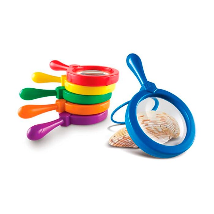 Learning Resources Primary Science Jumbo Magnifiers, Set of 6