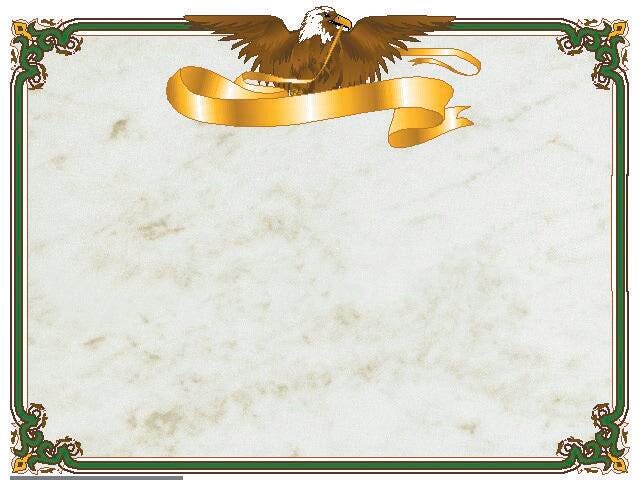 Award Certificates, Item Number 070372