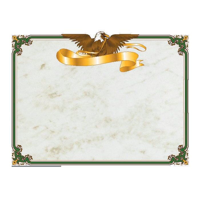 Hayes Replacement Eagle Blank Certificate with Borders, 11 x 8-1/2 inches, Paper, Pack of 50
