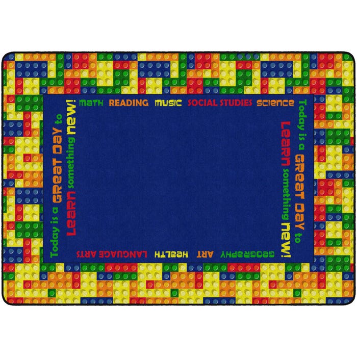 Flagship Carpets Learning Blocks Carpet, Rectangle