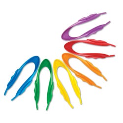 Learning Resources Jumbo Tweezers, Assorted Colors, Pack of 12
