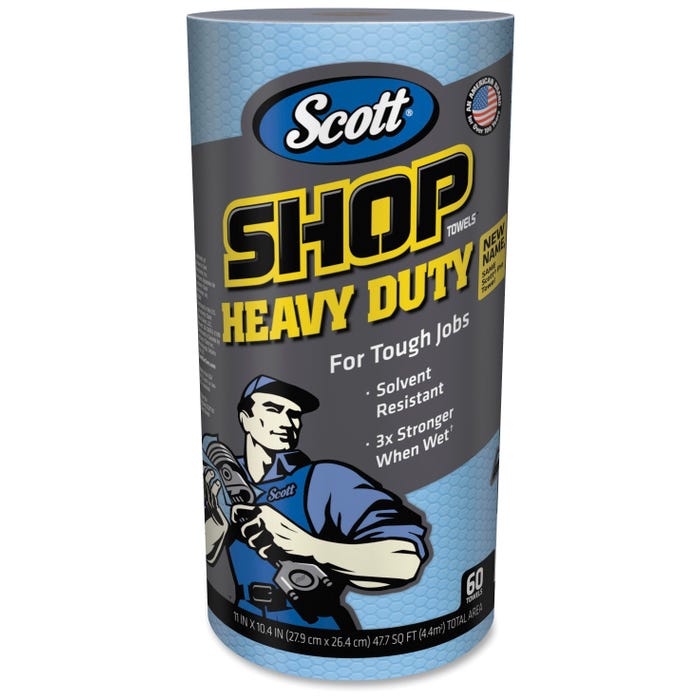 Scott Pro Shop Towels, Blue, Pack of 12 Rolls