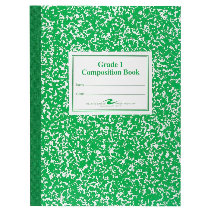Roaring Spring Primary Composition Book, 9-3/4 x 7-3/4 Inches, 50 Sheets, Green