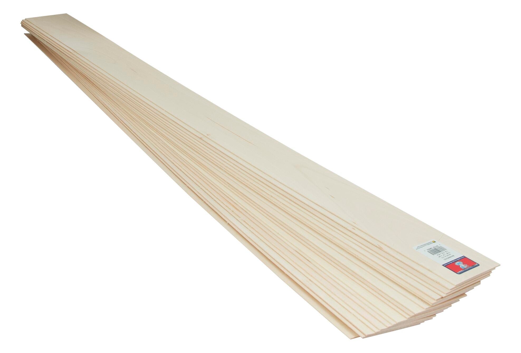 Saunders Midwest Basswood, 1/8 x 4 x 36, Pack of 5, Item Number 2090712