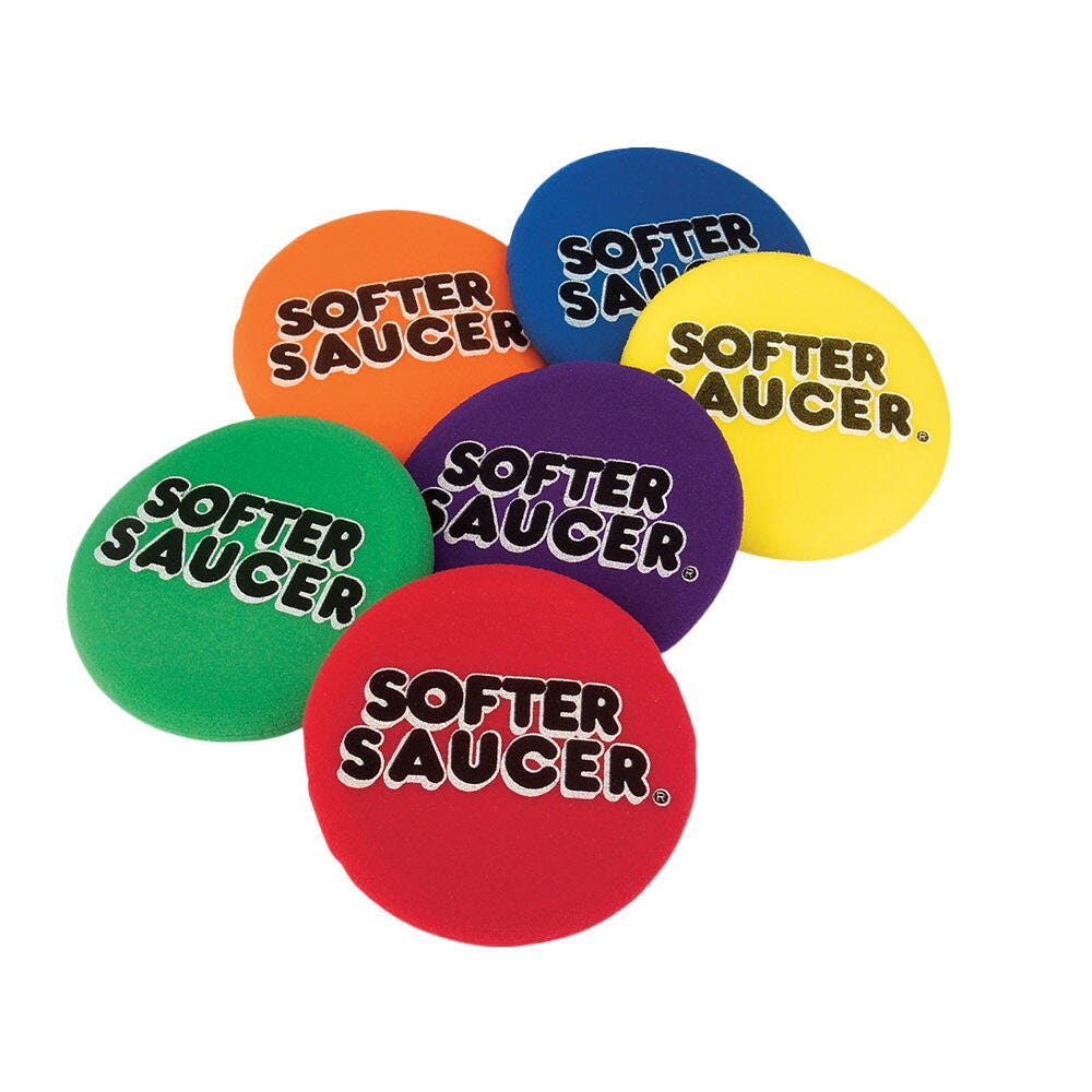 Image for FlagHouse Softer Saucers, 9 Inches, Assorted Colors, Set of 6 from School Specialty
