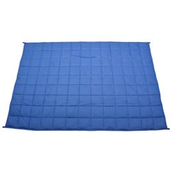 Abilitations Weighted Blanket, 36 x 48 Inches, 5 Pounds, Blue 2083100
