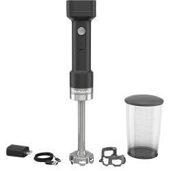KitchenAid Go Cordless Hand Blender, Battery Included, Matte Black
