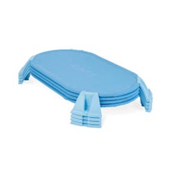 Foundations Podz Cot, Toddler Size, 42-1/4 x 28 x 4-3/4 Inches, Blue, Pack of 4, Item Number 1497521