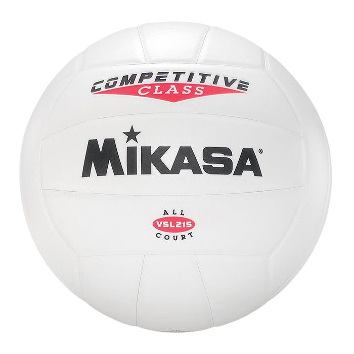 Mikasa VSL215 Competitive Class Volleyball, Size 5, White