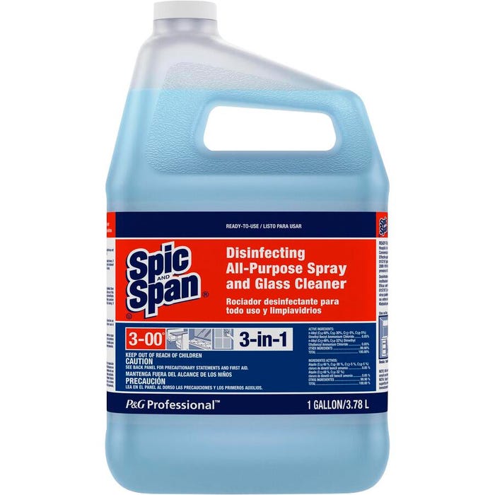 Spic and Span 3-in-1 All-Purpose Glass Cleaner, Spray, 128 Fluid Ounces