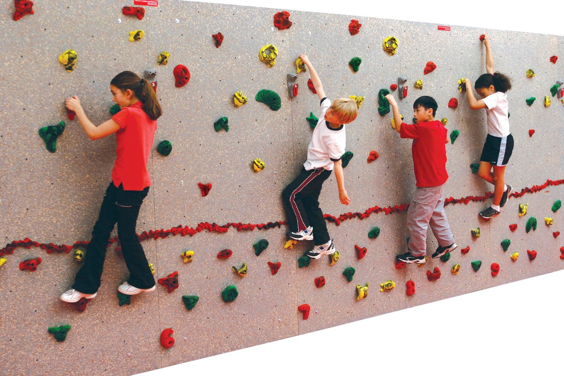 Everlast Standard Traverse Wall, Panels and Holds Only, 8 x 40 Feet 1574513