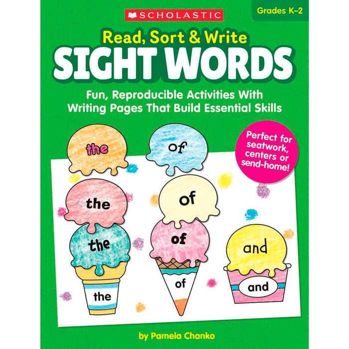 Scholastic Read, Sort & Write Workbook, Sight Words
