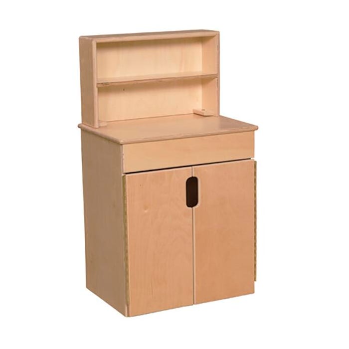 Tip-Me-Not Deluxe Appliance Hutch, 42 X 24 X 15 in, Birch, Tuff Gloss