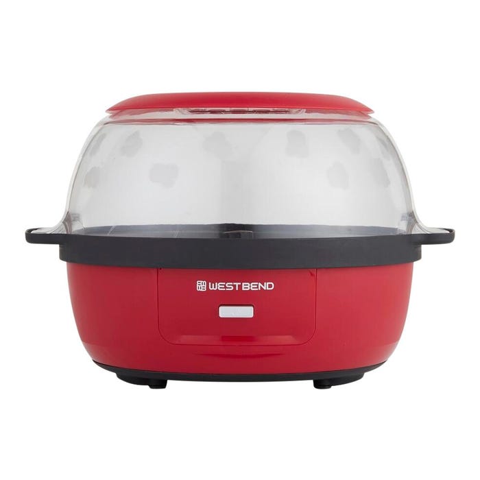 West Bend Stir Crazy Popcorn Machine, 6 Quart, Red
