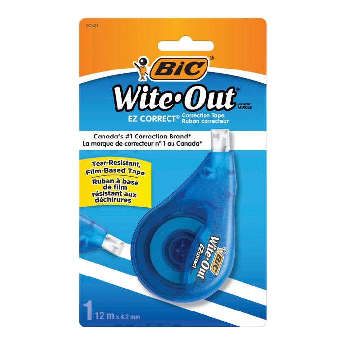 BIC Wite-Out EZ Correct Correction Tape, White