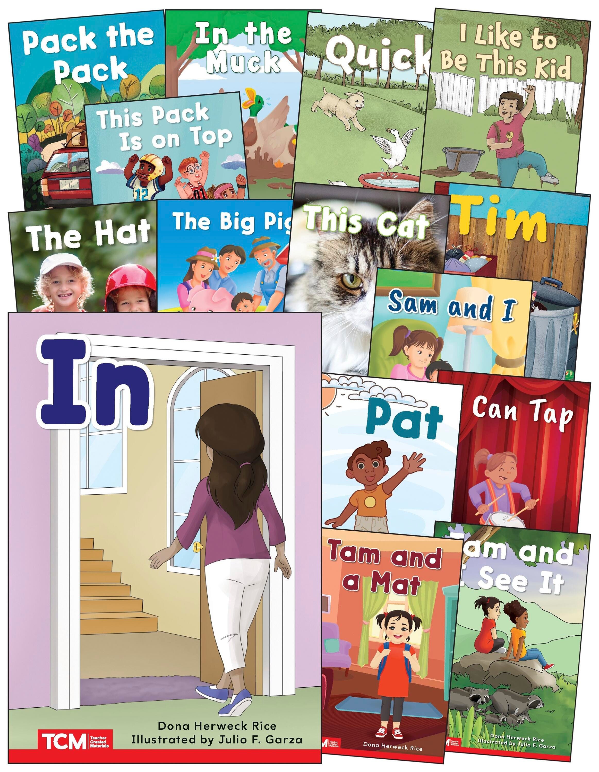 Teacher Created Materials Decodable Books Grade PK-K Set 1 of 15 2149629