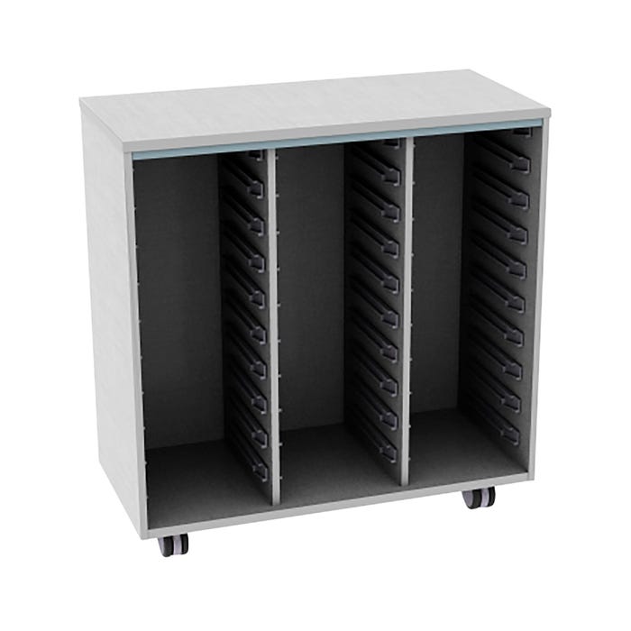 Fleetwood Designer 2.0 Cabinet, 42 x 20 x 44 Inches, 30 Trays Included, No Door, Laminate Back