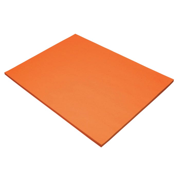 Tru-Ray Sulphite Construction Paper, 18 x 24 Inches, Orange, 50 Sheets