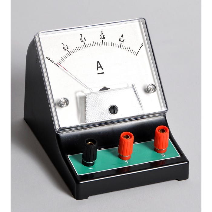 Frey Scientific Economy DC Ammeter Dual Range, 0-1A (20mA); 0-5A (100mA)