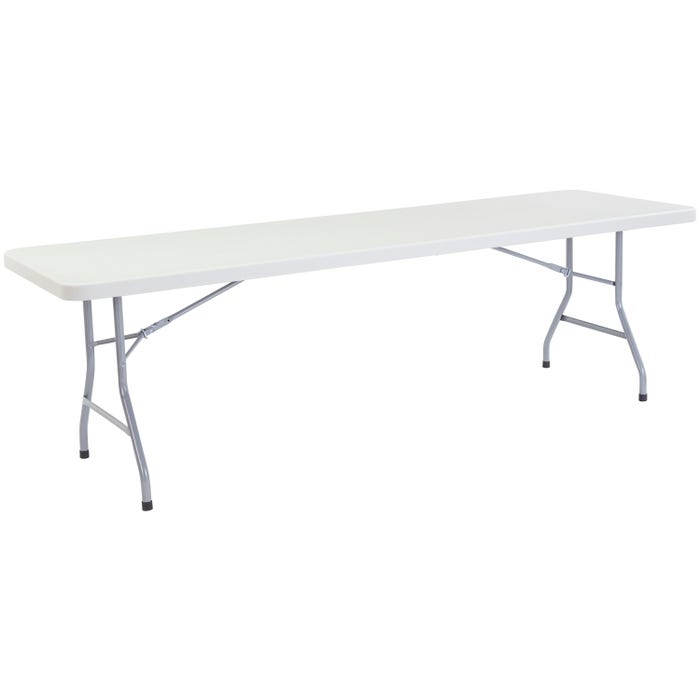 National Public Seating Heavy Duty Folding Table, BT3000 Series, 96 x 30 x 29-1/2 Inches, Gray