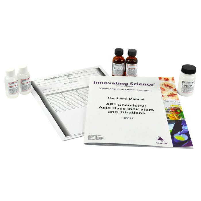 Innovating Science AP Chemistry Kit, Acid Base Indicators and Titrations
