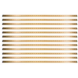 School Smart Wood Metersticks, Metal End, Pack of 12