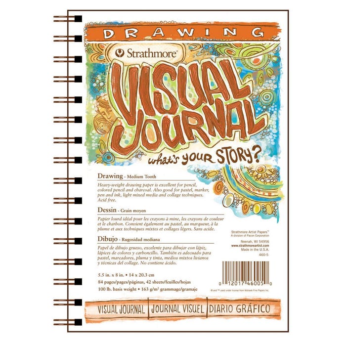 Strathmore Visual Drawing Pad, 5-1/2 x 8 Inches, 100 lb, 42 Sheets