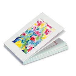 Stu Art Budget Ready Mats with Back, 16 x 20 Inches, White, Pack of 25 239199