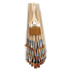 Royal Brush Gold Taklon Brushes Value Classroom Set, Set of 39