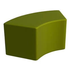Image for Classroom Select Soft Seating NeoLounge Arc Ottoman with 60 Degree Curve, 38 x 18 x 18 Inches from School Specialty
