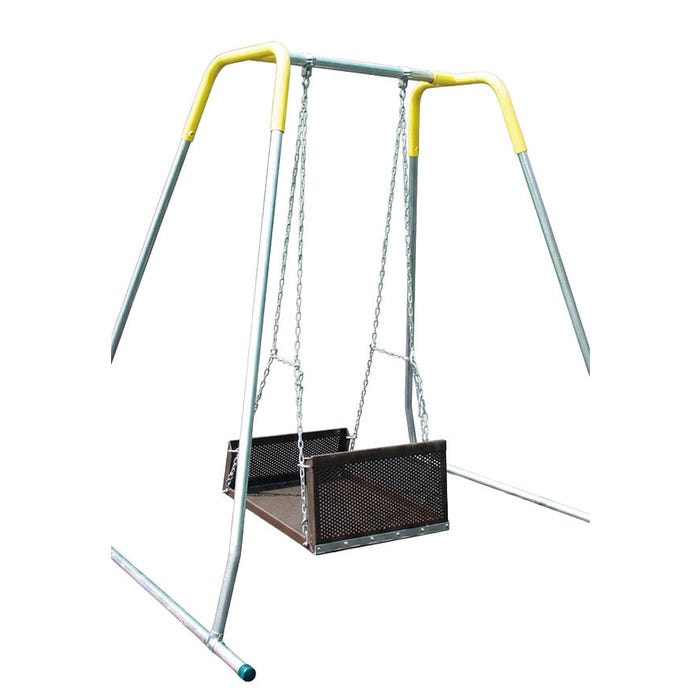 SportsPlay Equipment Wheelchair Swing Platform with Portable Frame, 8 x 8 x 8 Feet