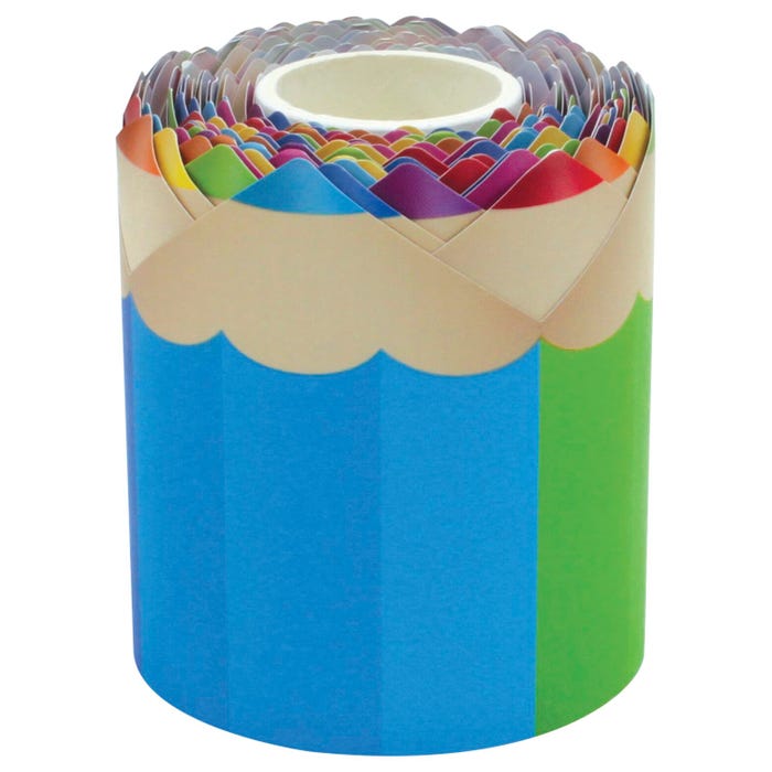 Teacher Created Resources Border Roll, Colored Pencil Design