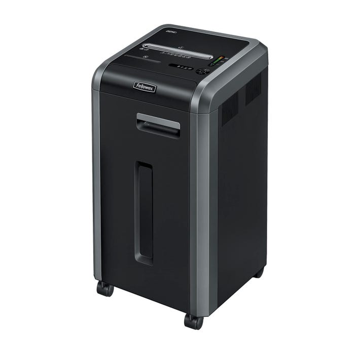 Fellowes Powershred 225Ci 22-Sheet Cross-Cut Shredder, 17-1/8 x 17-3/4 x 30-3/4 Inches, 16 Gallon, Black