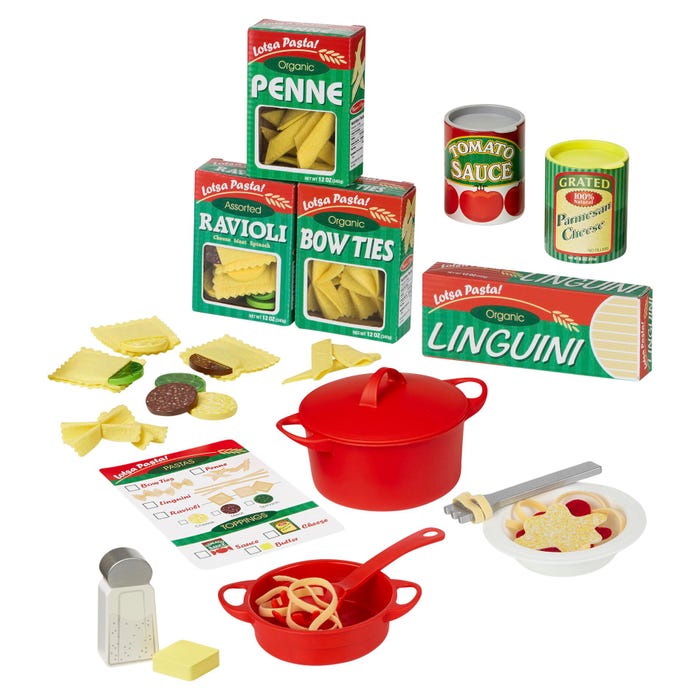 Melissa & Doug Prepare and Serve Pasta Set, 50 Pieces