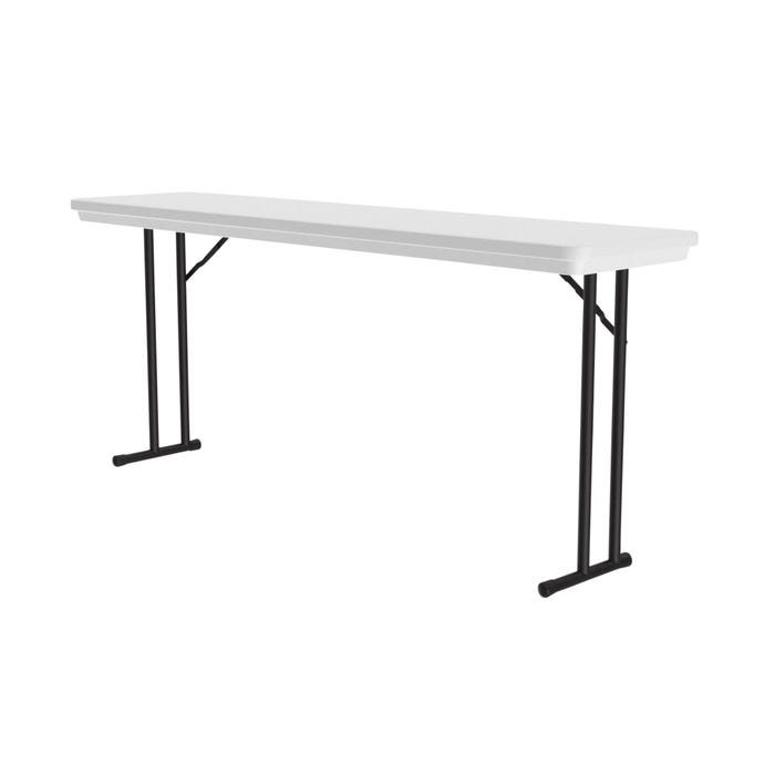 Correll Heavy Duty Commercial Folding Table, Blow-Molded Plastic, Fixed Height