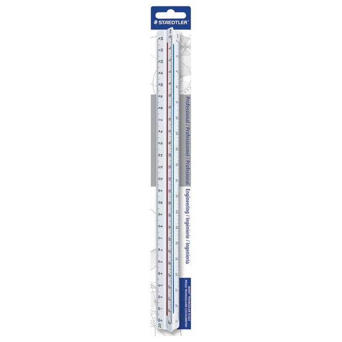 Staedtler Imperial Engineer's Scale, 12 Inch, Plastic, White