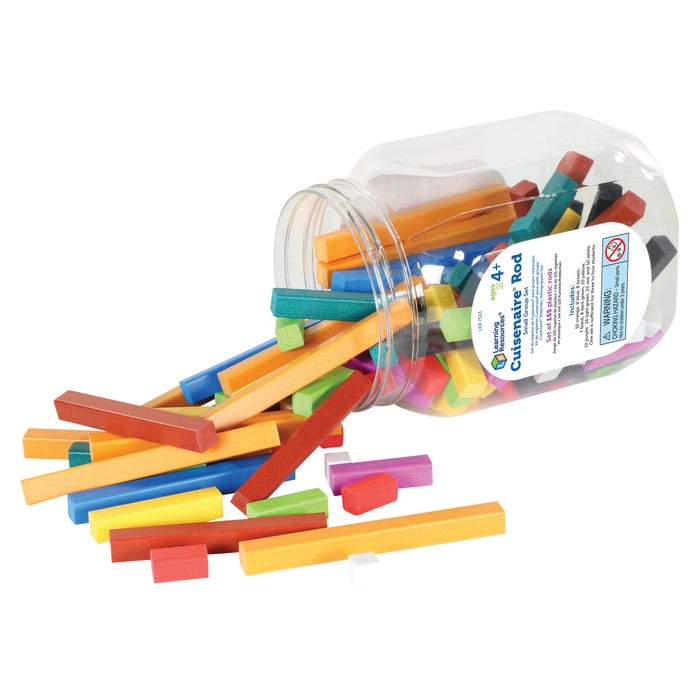 Learning Resources Plastic Cuisenaire Rods Small Group Set, 155 Pieces