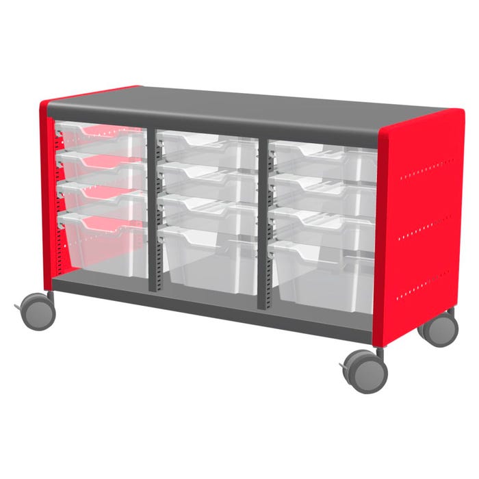 Classroom Select Geode Short Cabinet, Triple Wide