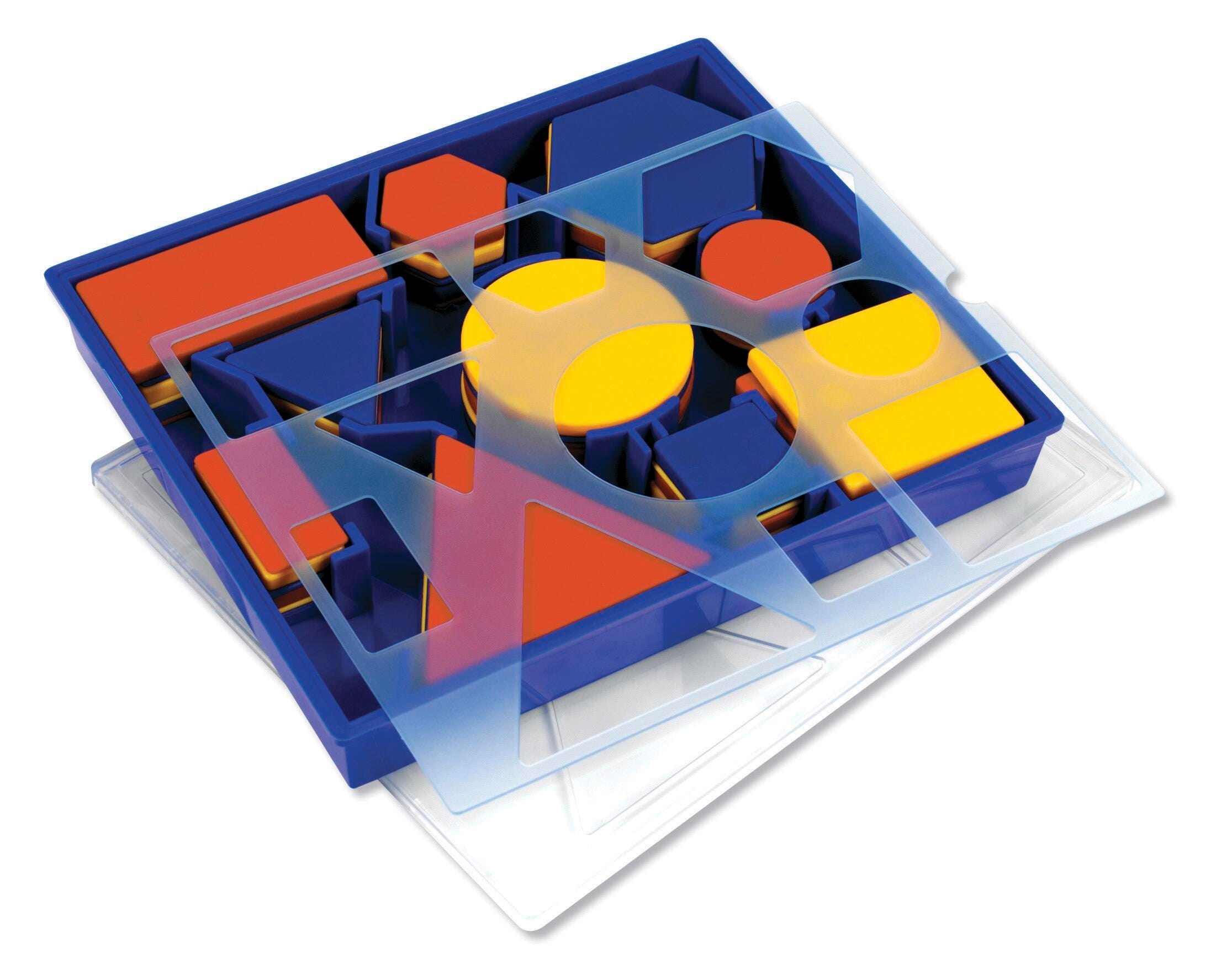 Learning Resources Attribute Blocks Desk Set in Tray, Set of 60 Pieces 278095