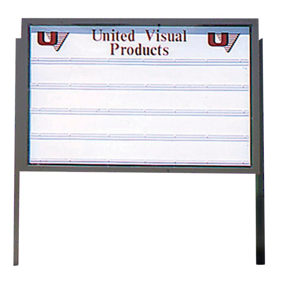 Image for United Visual Products Leg Erecting Post for Outdoor Signage, 2 X 6 X 108 in, Pack of 2 from School Specialty