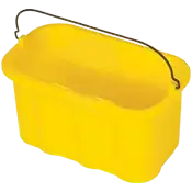 yellow mop bucket