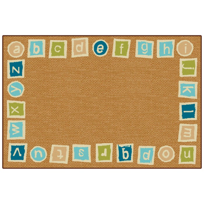 Carpets for Kids KID$Value Alphabet Blocks Border, Rectangle