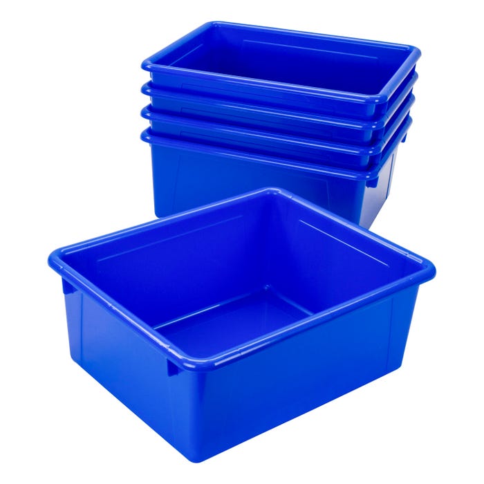 School Smart Storage Tray Blue