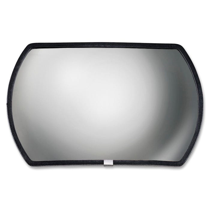 See-All Rounded Rectangle Convex Mirror, 15 x 24 Inches