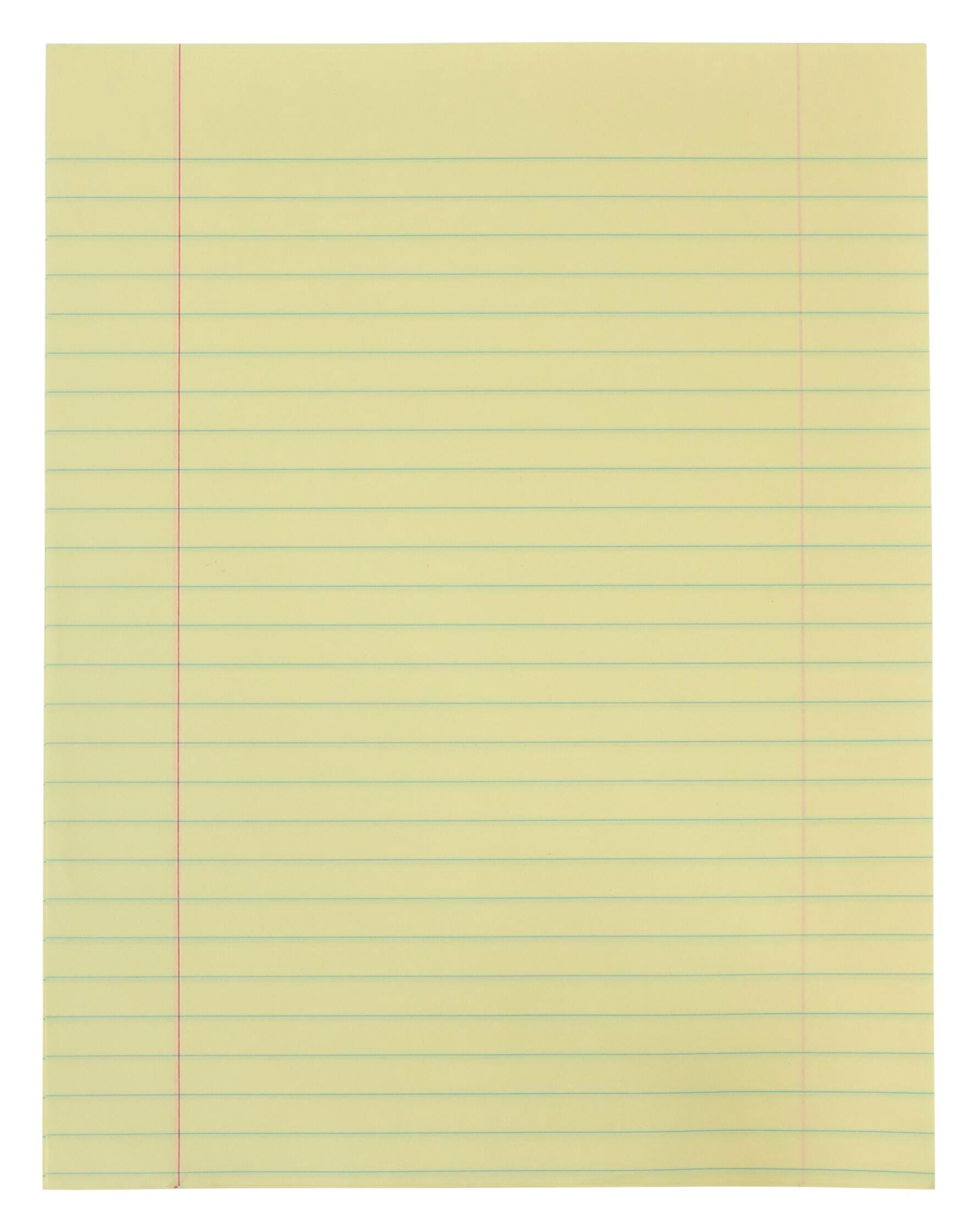 School Smart Composition Paper, 8-1/2 x 11 Inches, Yellow, 500 Sheets 085423