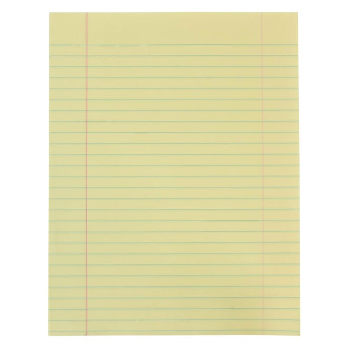 School Smart Composition Paper, 8-1/2 x 11 Inches, Yellow, 500 Sheets