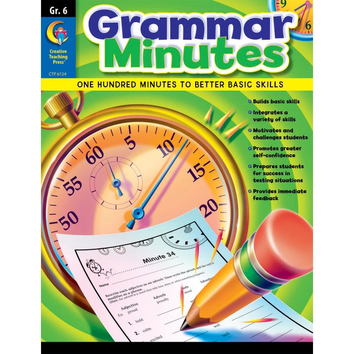 Creative Teaching Press Grammar Minutes, Grade 6