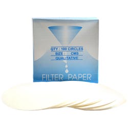 Eisco Labs Premium Qualitative Filter Paper, 3-1/2 Inch Circles, Pack of 100